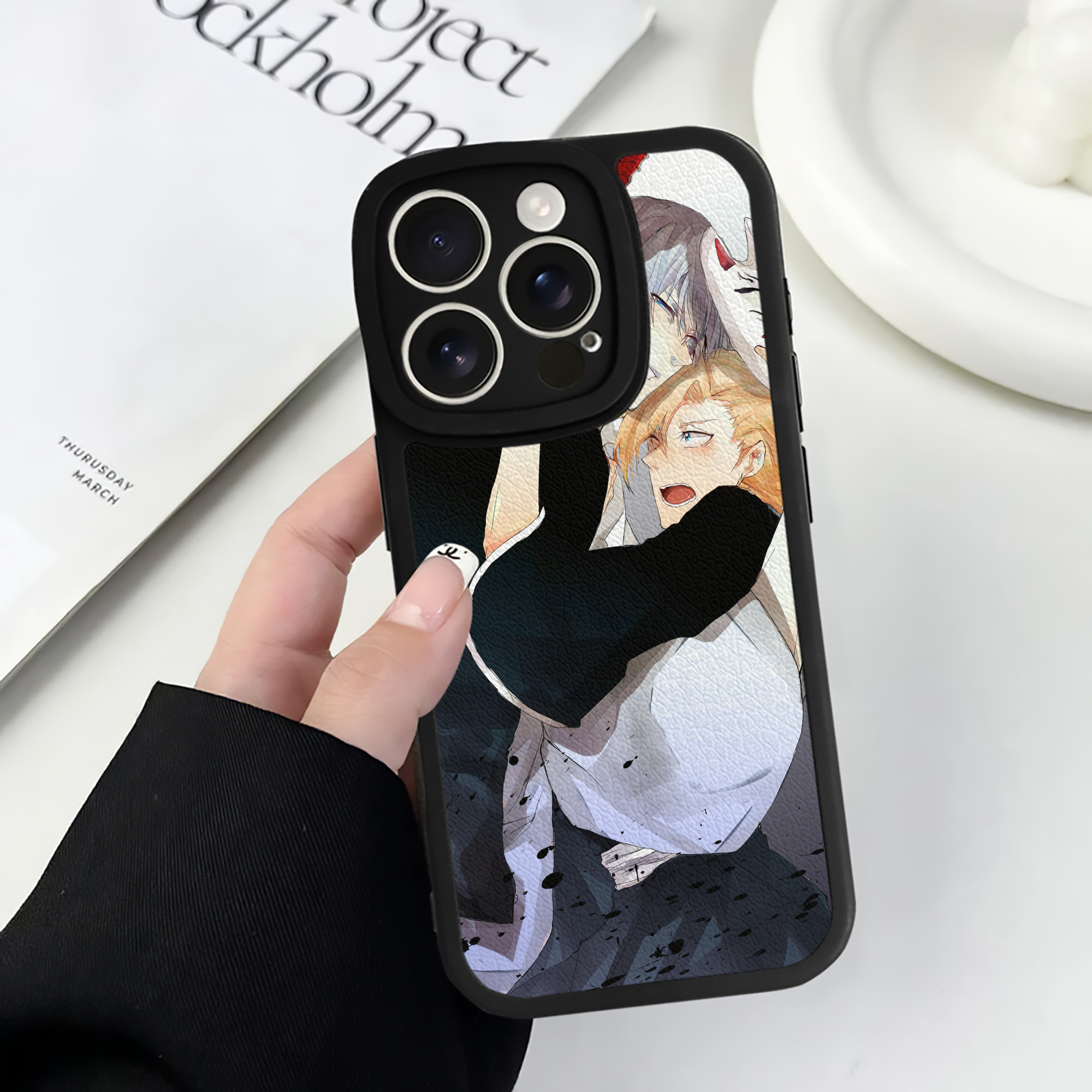 （画像用） ブリーチ BLEACH 【iPhone 16シリーズ対応】シリコンスマホケース（レザー調） 材質：シリコン